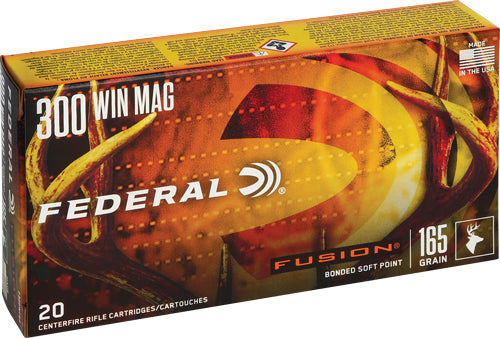 Federal F300WFS2 Boat Tail Fusion Soft Point FSP 165 Grain .300 Winchester Mag