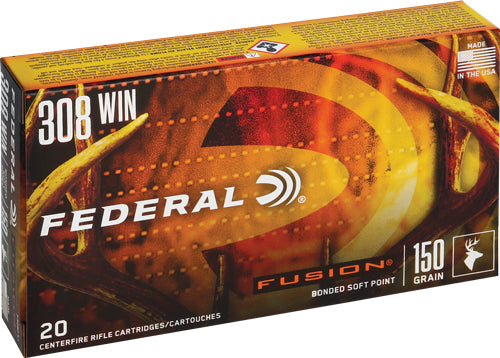 Federal F308FS1 Boat Tail Fusion Soft Point FSP 150 Grain .308 Win / 7.62x51mm