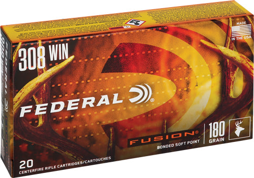 Federal F308FS3 Boat Tail Fusion Soft Point FSP 180 Grain .308 Win / 7.62x51mm