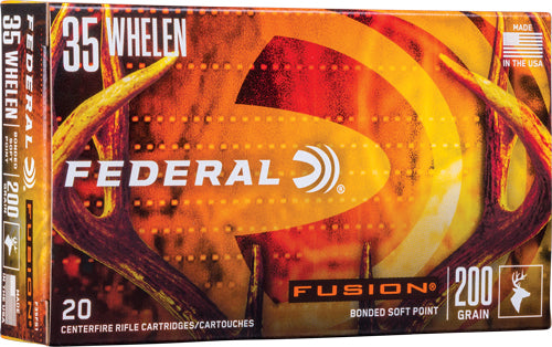 Federal F35FS1 Fusion Jacketed Soft Point JSP 200 Grain .35 Whelen