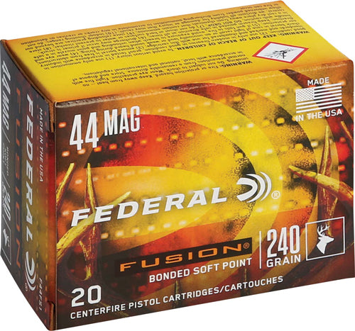 Federal F44FS1 Fusion Hollow Point Fusion Soft Point FSP 240 Grain .44 Magnum