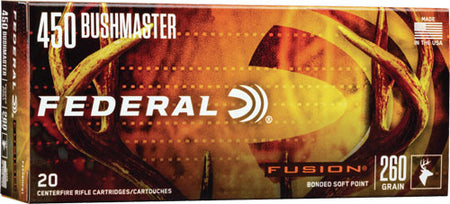 Federal F450BMFS1 Fusion Fusion Soft Point FSP 260 Grain .450 Bushmaster