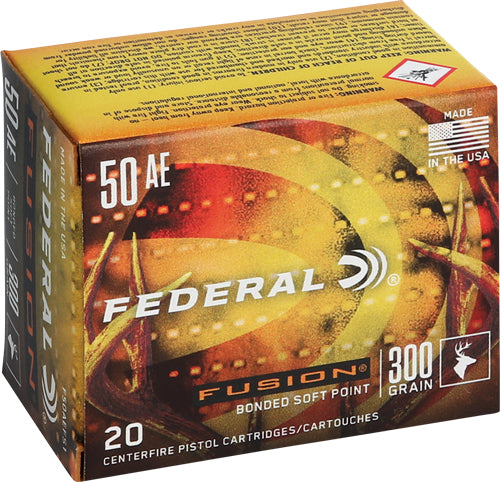 Federal Fusion .50 AE 300 gr BSP ammo