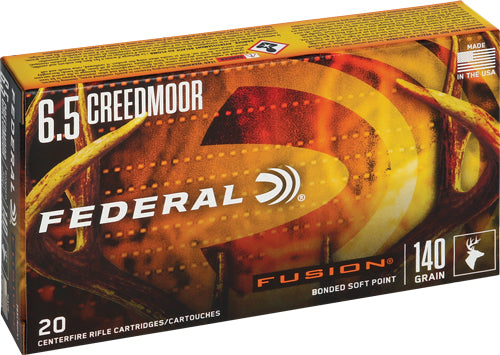 Federal F65CRDFS1 Fusion Fusion Soft Point FSP 140 Grain 6.5mm Creedmoor