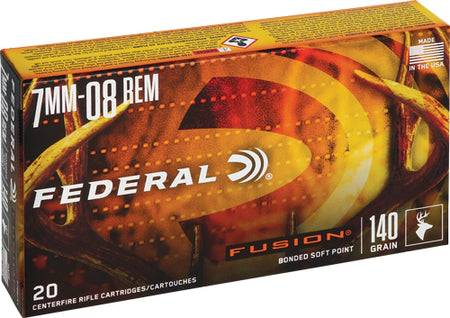 Federal F708FS1 Boat Tail Fusion Soft Point FSP 140 Grain 7mm-08 Remington