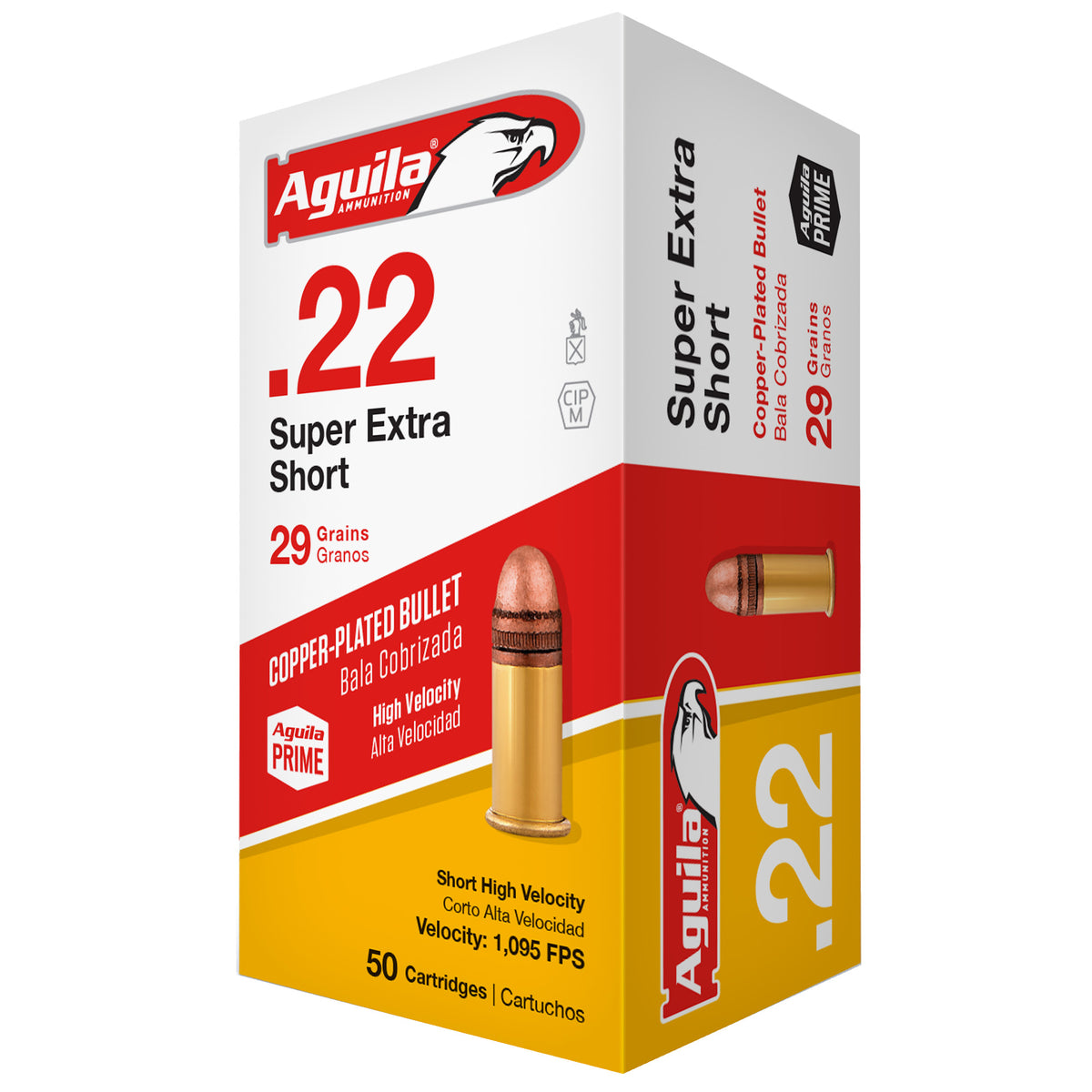 Aguila 1B220110 Short Calibre High Velocity Soft Point  29 Grain .22 Short