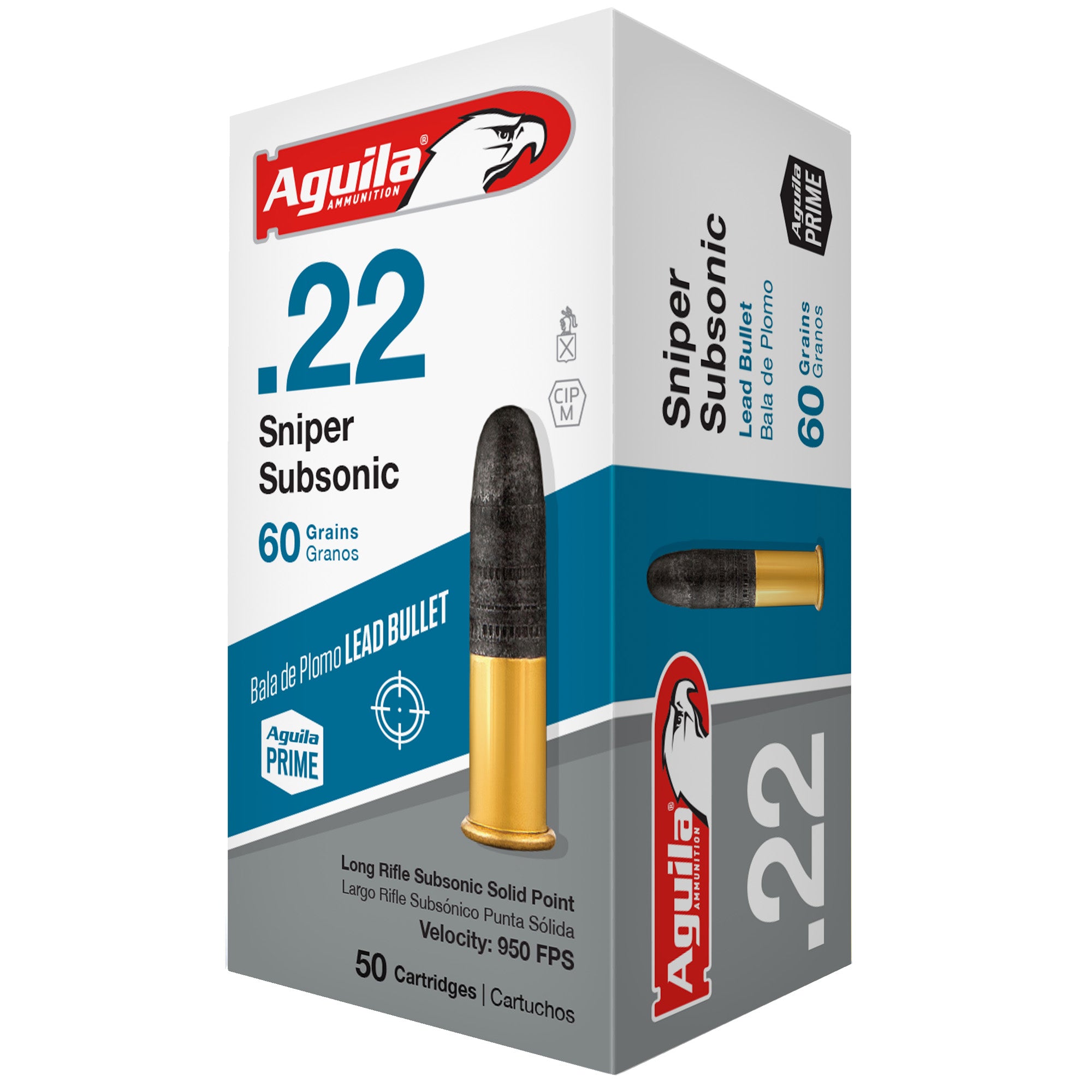 Aguila Sniper Subsonic .22 Long Rifle 60 gr Solid ammo