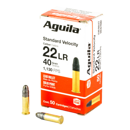 Aguila 1B220332 Standard Velocity Soft Point SP 40 Grain .22 Long Rifle