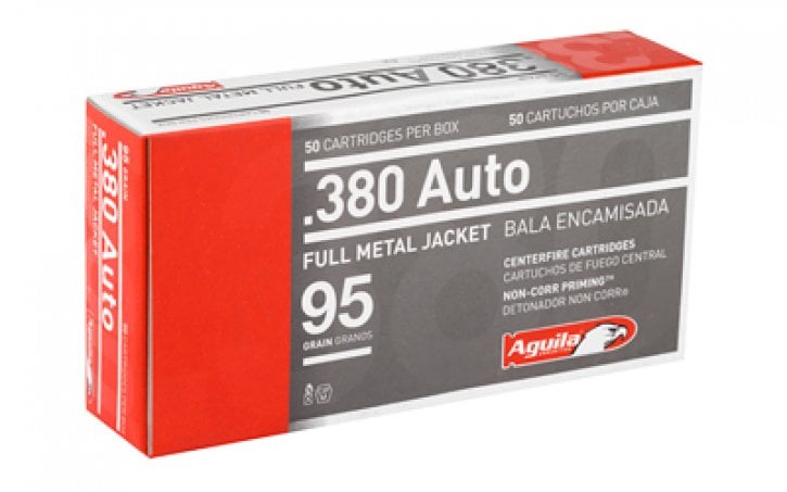 Aguila .380 ACP 95gr FMJ Ammunition
