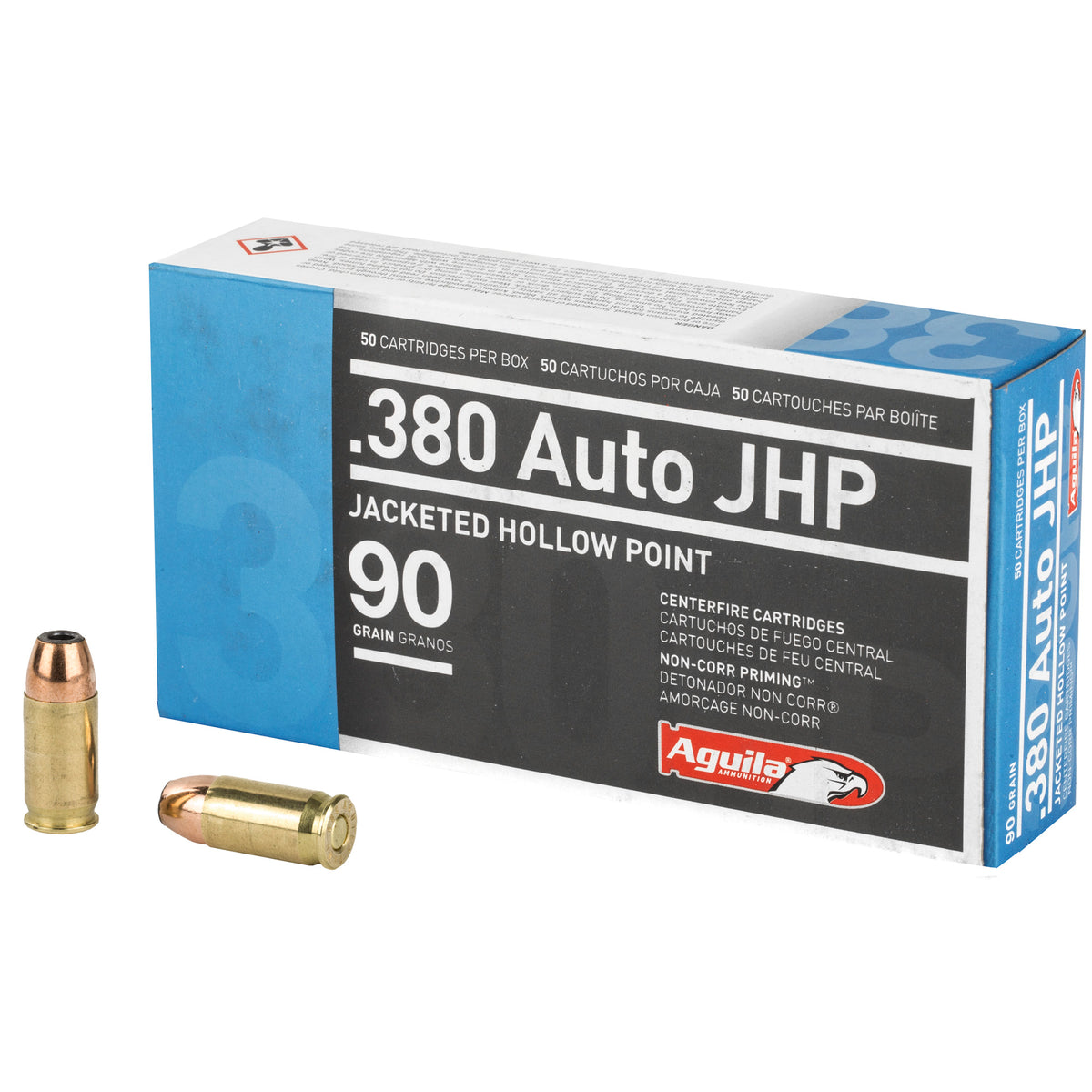 Aguila  .380 ACP/Auto 90 gr JHP ammo