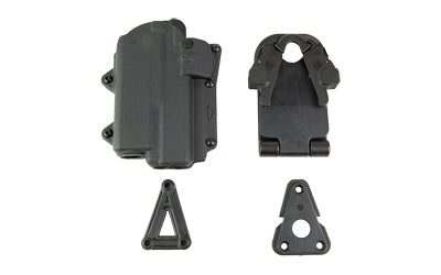 Rapid Force Level 2 Duty Holster, GLOCK 17/22/47 with Compact Light (TLR-7/Foxtrot 1), RH, Black R2-B-0601-BK-RH-CL-A0-C