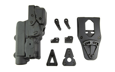 Rapid Force Level 3 Duty Holster, GLOCK 19 Large Light, Axon Signal Sensor Compatible, RH, Black R3-M-0057-BK-RH-LL-AX-C