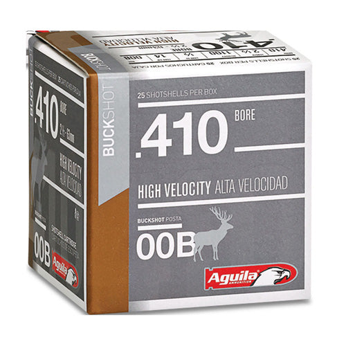 Aguila Sub-Gauge High Velocity 4 Pellets .410 Bore 2.5 in / 2.5 in 00 Buck 1/2 oz