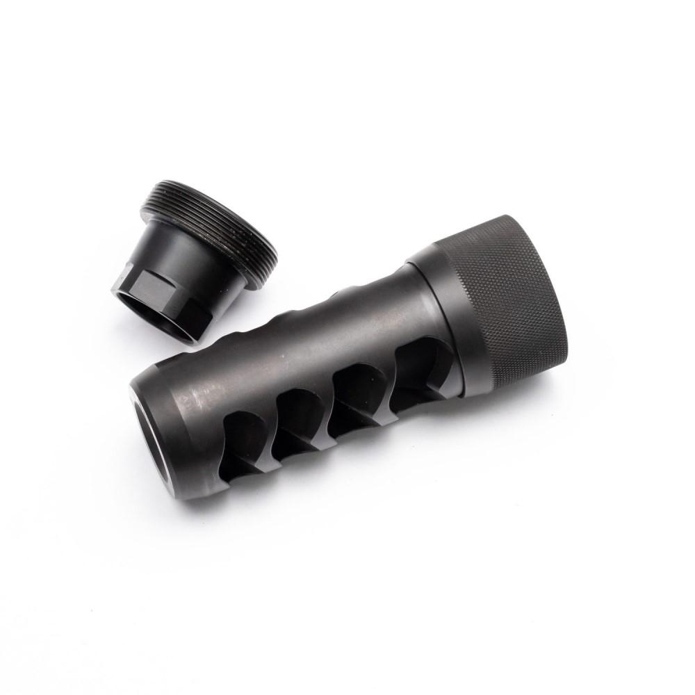 Area 419 Sidewinder Magnum Self Timing Muzzle Brake .357 Cal Black Nitride 5/8-24 Thread