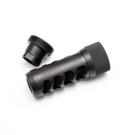 Area 419 Sidewinder Magnum Self Timing Muzzle Brake .357 Cal Black Nitride 5/8-24 Thread