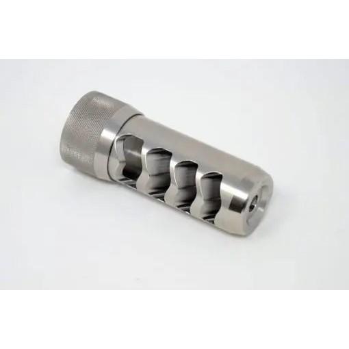 Area 419 Sidewinder Magnum Self-Timing Muzzle Brake 6.5mm Raw Stainless 5/8-24
