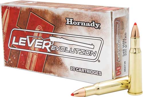 Hornady LEVERevolution .348 Winchester 200 gr PolyTip ammo