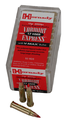 HORNADY VARMINT EXPRESS AMMO 17 HMR 17GR V-MAX