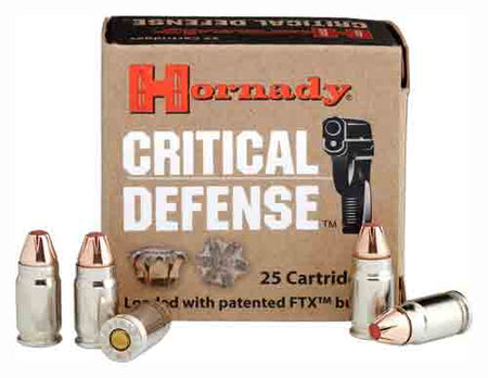 Hornady 91340 Critical Defense Hornady Flex Tip eXpanding  165 Grain .40 S&W