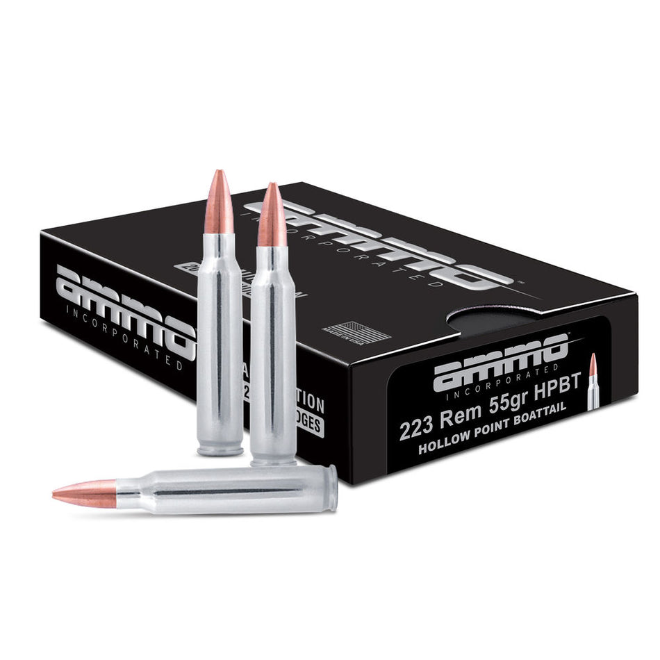 Ammo Inc Shield .223 Remington 55 gr BTHP ammo
