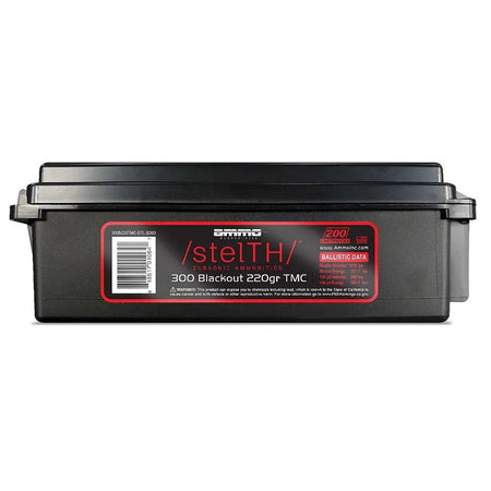 Ammo Inc StelTH Subsonic .300 AAC Blackout 220 gr TMC ammo
