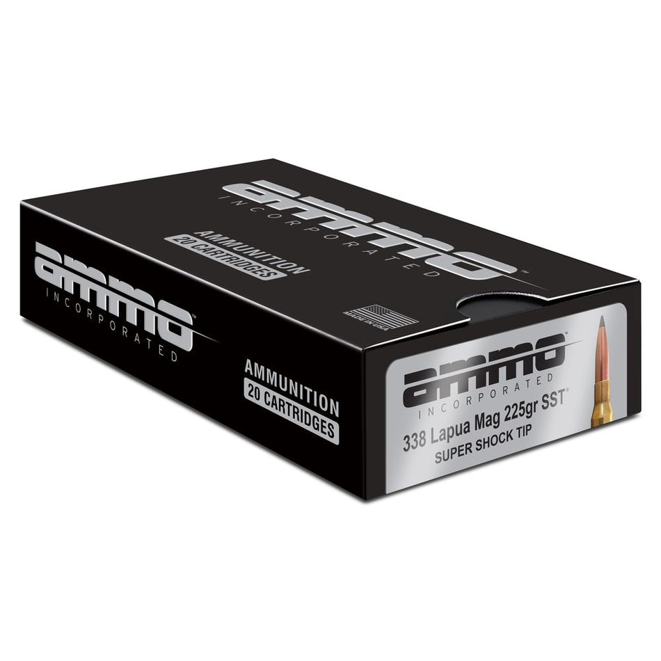 Ammo Inc Hunt .338 Lapua Magnum 225 gr PolyTip ammo