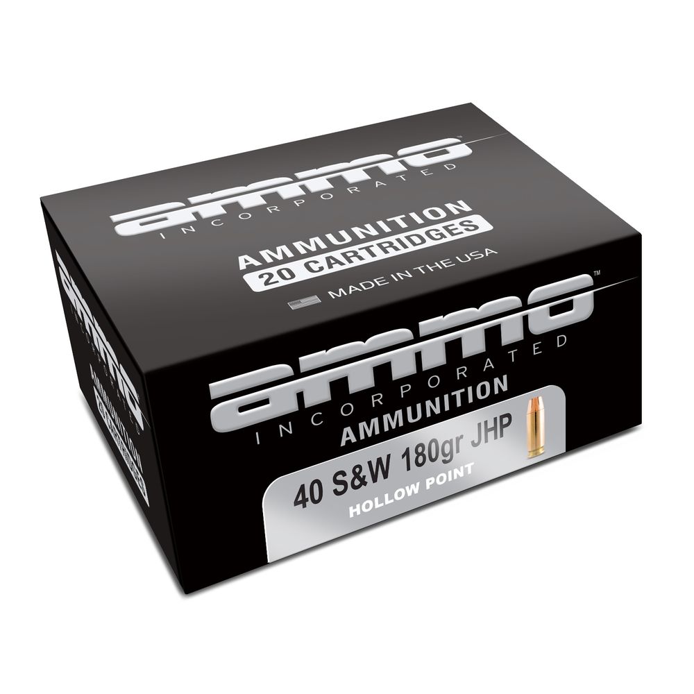 Ammo Inc Signature .40 S&W 180 gr JHP ammo