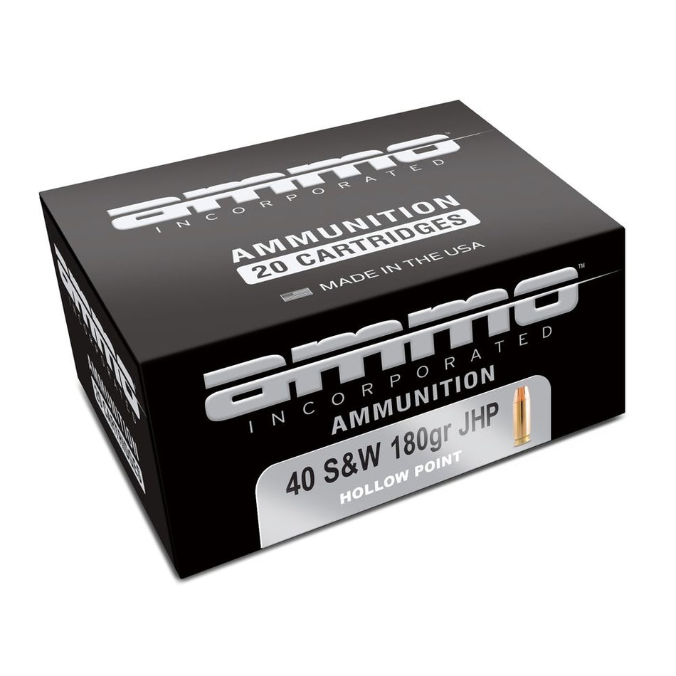 Ammo Inc Signature .40 S&W 180 gr JHP ammo