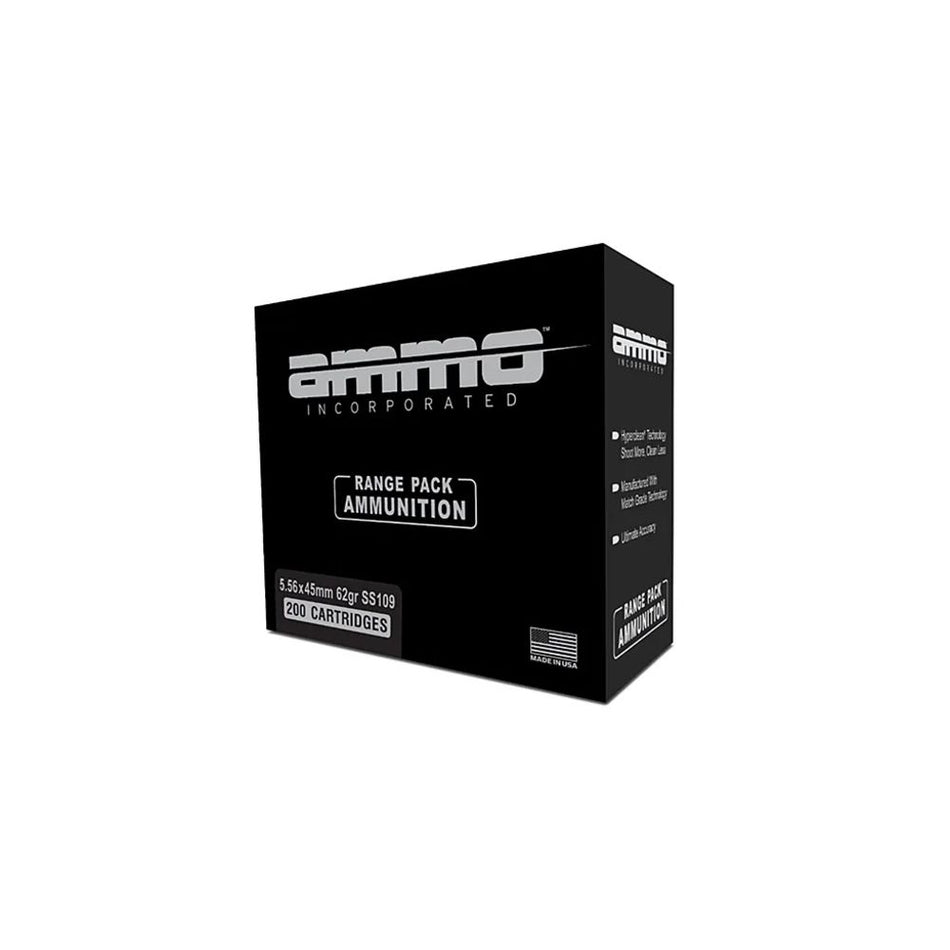 Ammo Inc Signature SS109 Range Pack 5.56x45mm NATO 62 Gr FMJ
