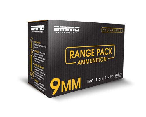 Ammo Inc Signature Range Pack 9mm Luger / Parabellum 115 gr TMC ammo
