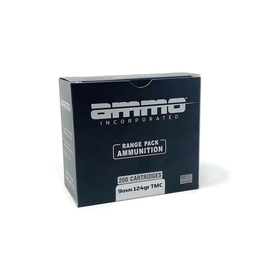 Ammo Inc Signature Range Pack 9mm Luger / Parabellum 124 gr TMC ammo
