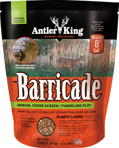 Antler King Barricade Cover Screen 3lb Annual Food Plot Seed 1/4 Acre