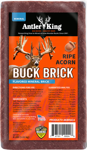 Antler King Ripe Acorn Buck Brick Deer Mineral 4lb