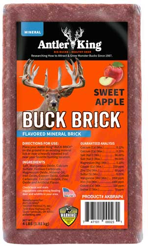 Antler King Sweet Apple Buck Brick Deer Mineral 4lb