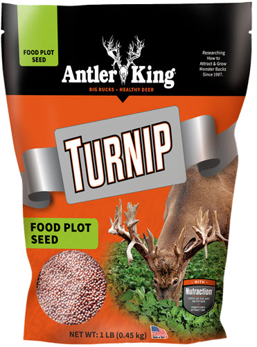 Antler King Turnips Annual Food Plot Seed 1lb Bag - Covers 1/8 Acre