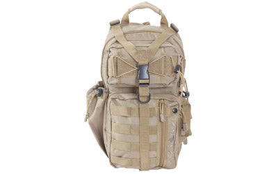 Allen Company Lite Force Tactical Sling Pack, Tan Endura Fabric, MOLLE, Conceal Carry and Hydration Compatible