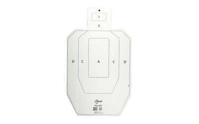 Allen EZ Aim IPSC Coroplast Silhouette Target, 18x30 Inch, Official Size, White 15575