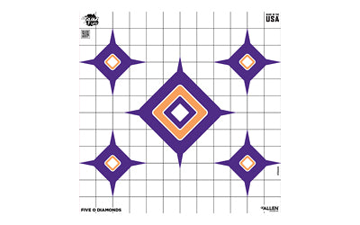 Allen EZ Aim Fun Dialing In More Fun Paper Targets, 9-Pack, 12x12", Assorted Colors 15641