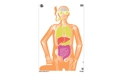 Allen EZ Aim Makin Bones About It Fun Paper Targets, 3-Pack, 23x35", Assorted Colors 15656