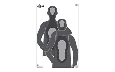 Allen EZ Aim Hostage Situation Paper Targets, 23x35", 50-Pack, Gray 15772