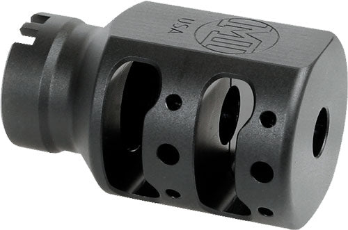 MI Alpha Tank Muzzle Brake 1/2x28 9mm Black Matte Nitride