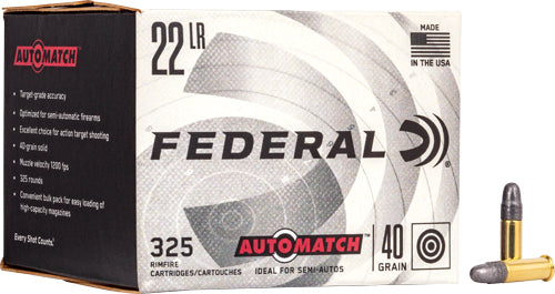 Federal Champion AutoMatch .22 Long Rifle 40 gr Solid ammo