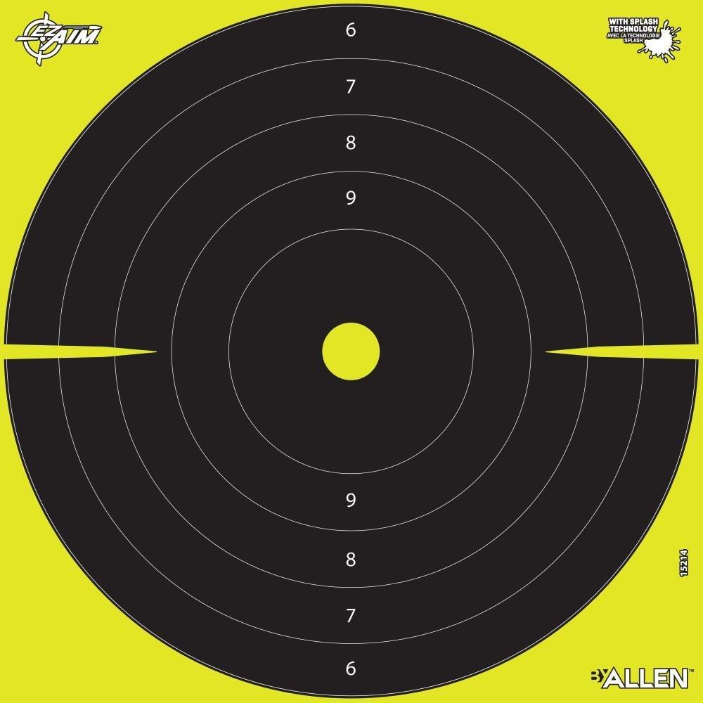 Allen EZ Aim Splash Reactive Bullseye Shooting Target 12.5 inch 30 per Pad