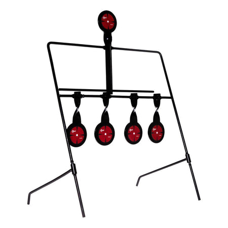 EZ-Aim Deflector Resetting Spinner Target System 16"W x 22.25"H Steel Black/Red