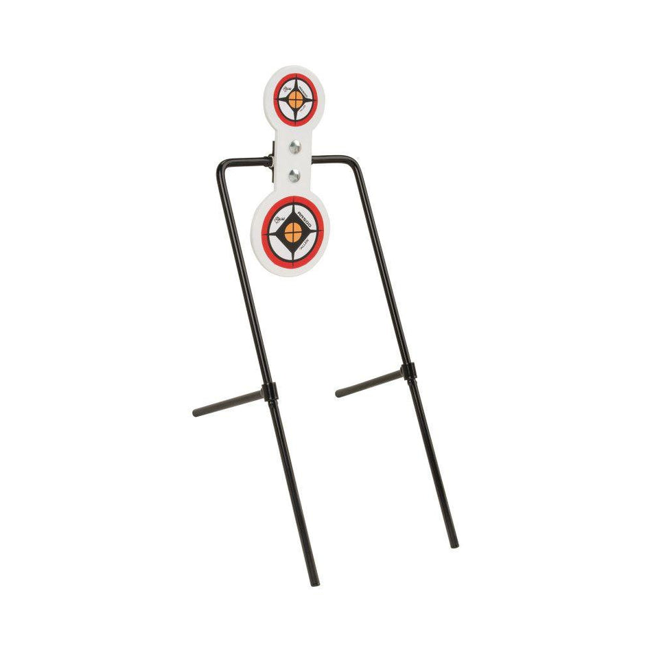Allen EZ-Aim Hardrock AR500 Steel Round Spinner Target and Stand for Rimfire and Centerfire Pistols 7.375"W x 21.75"H