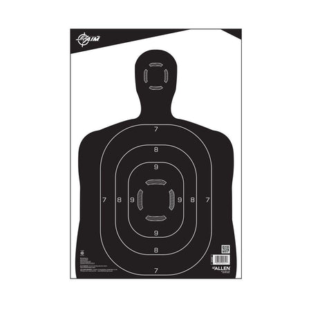 Allen EZ-Aim Black Silhouette Paper Shooting Targets 12"x18" 100-Pack