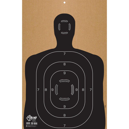 Allen EZ Aim B27 Silhouette Corrugated Shooting Target 23" x 35"