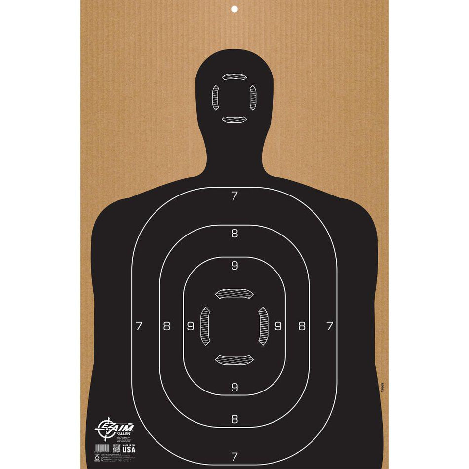 Allen EZ Aim B27 Silhouette Corrugated Shooting Target 23" x 35"