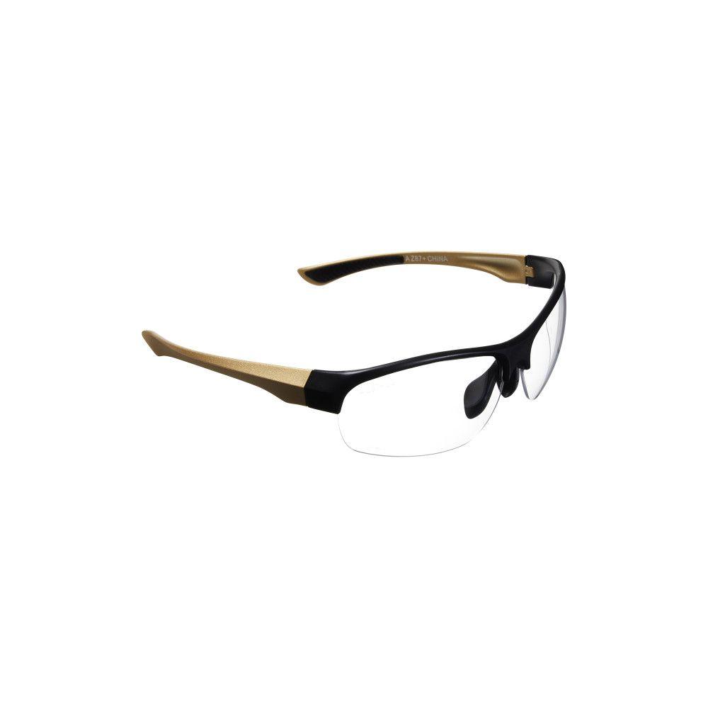 Girls With Guns Devotee Protective Shooting Safety Glasses Gold/Brown Frame Clear Lens Anti-Scratch/Fog/UV