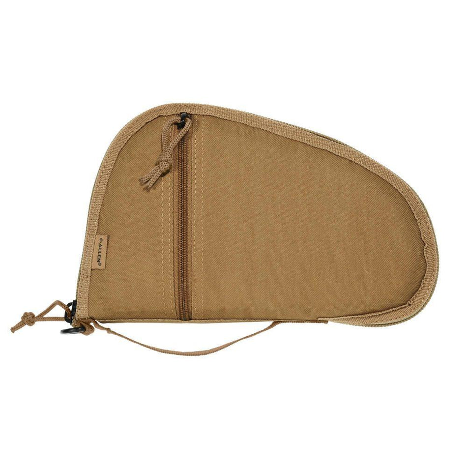 Allen Torrey Soft Handgun Case 10.5" Coyote Polyester with Front Zipper Pocket